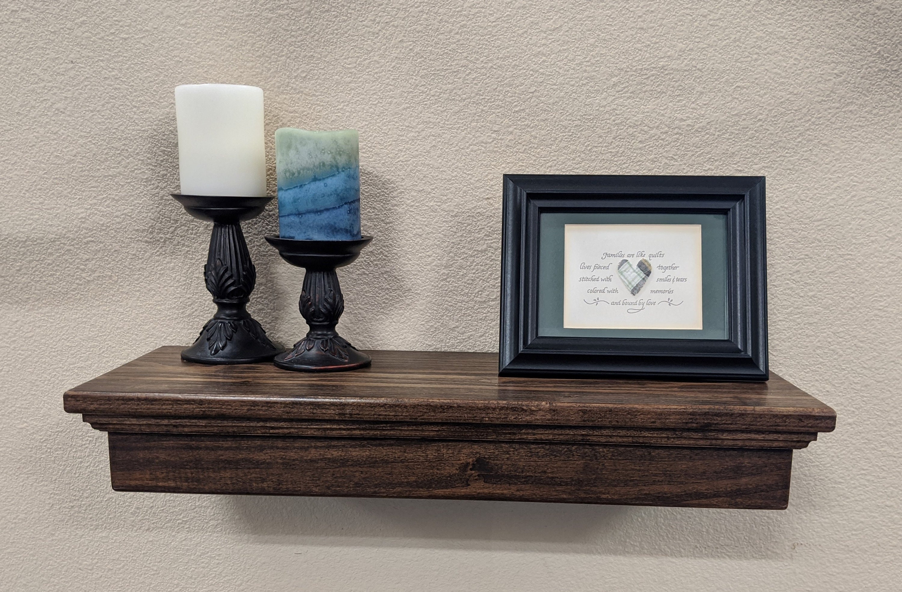 Wall Shelf With Hidden Compartment 24 Floating Wood Shelf Etsy UK