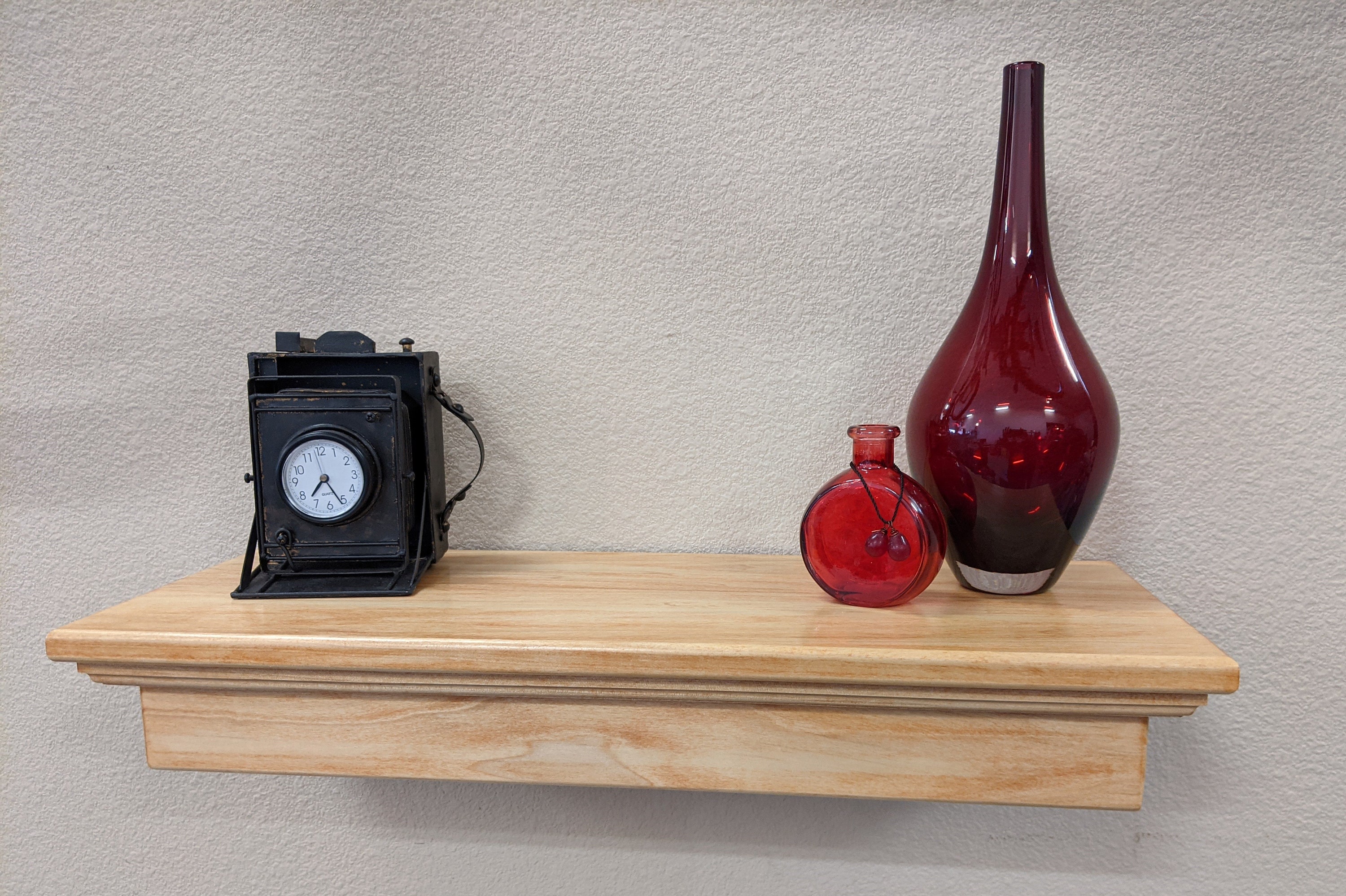 Wall Shelf With Hidden Compartment 24 Floating Wood Shelf Etsy UK