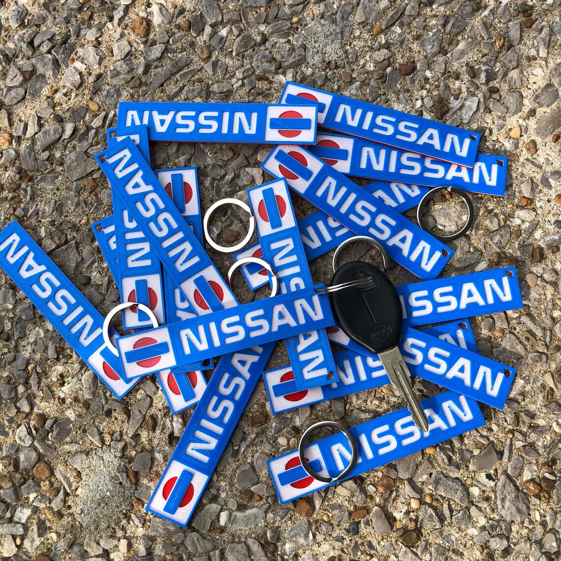 Nissan Keychain 3DPrint Etsy