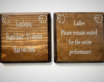 Bathroom sign funny bathroom sign funny sign men and women bathroom
