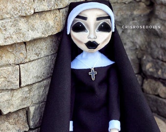 Halloween decor,halloween doll,the nun,the nun doll,cosplay doll,the nun costume,the nun cosplay,haloween,scary doll