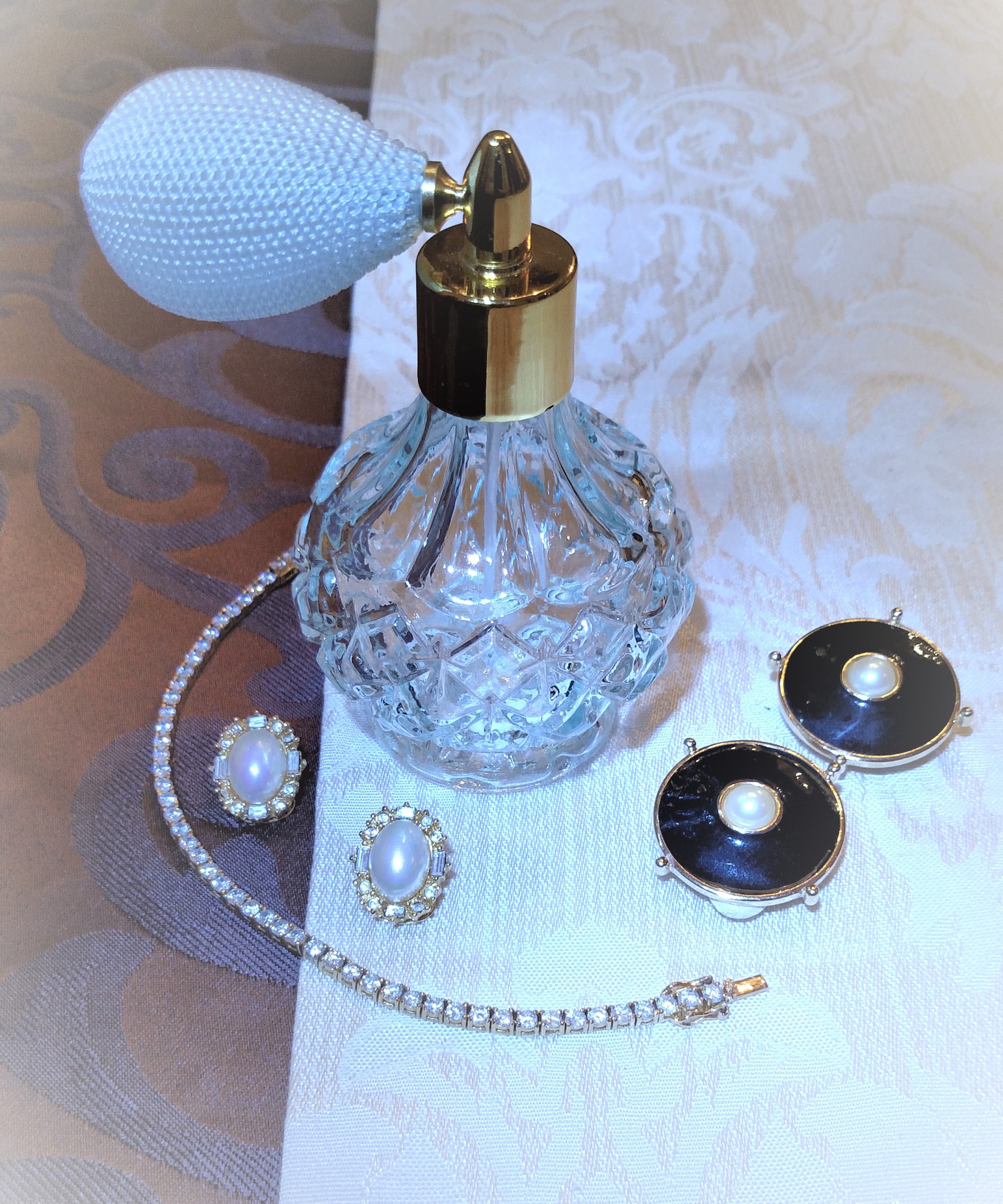 Quality Sky Blue Perfume Atomizer W/ Golden Trim Never Been Etsy