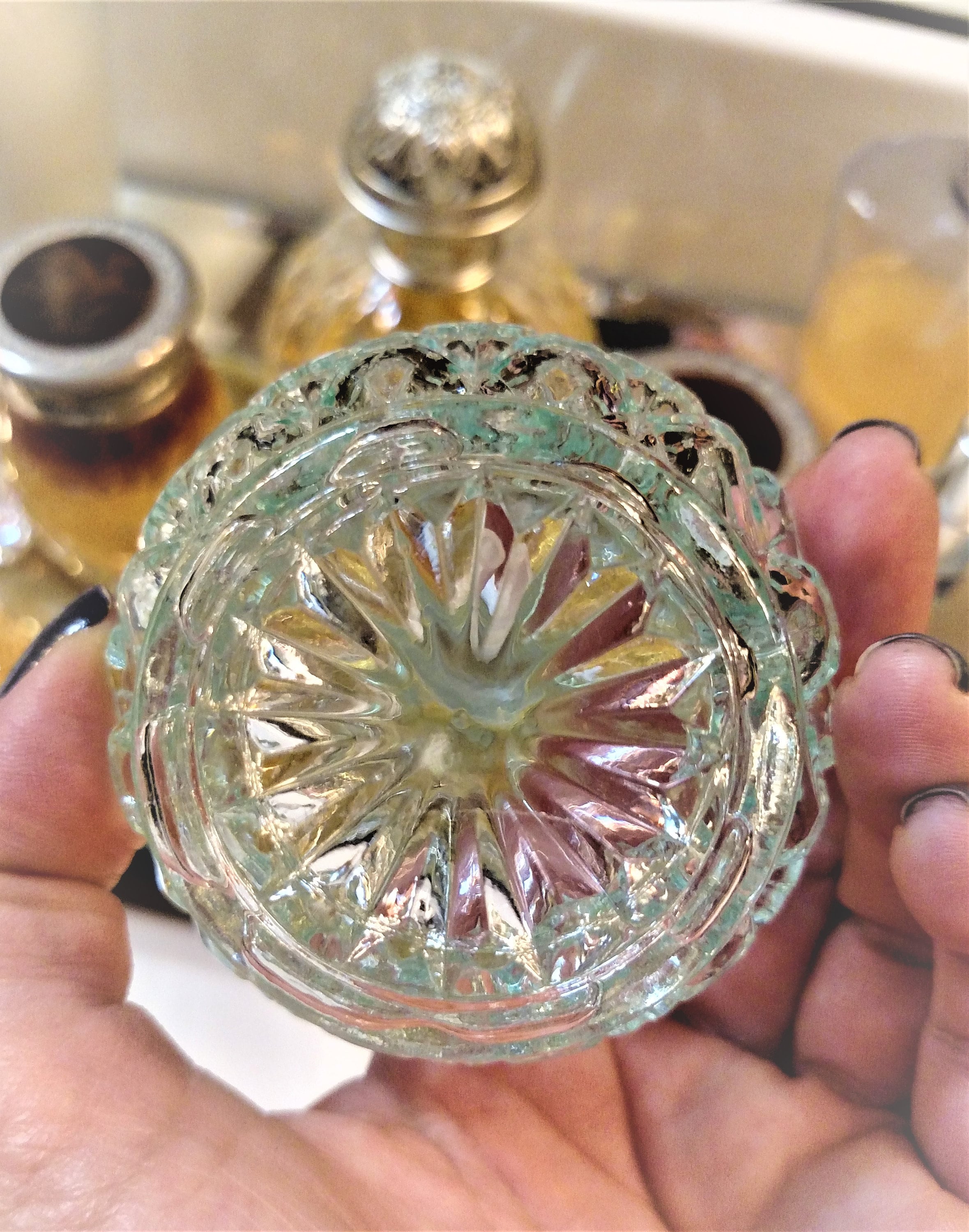 Quality Sky Blue Perfume Atomizer W/ Golden Trim Never Been Etsy