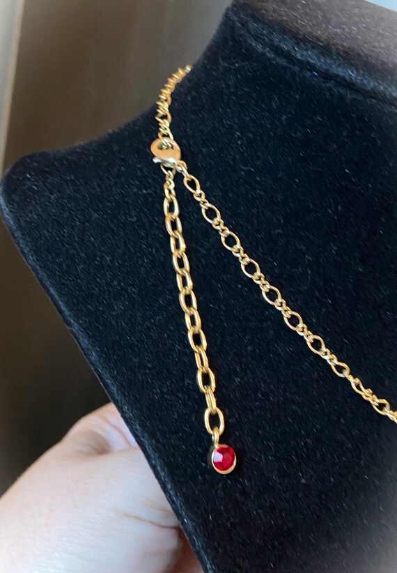 Lots of dangles! Ruby crystals & sparkling CZs co… - image 5