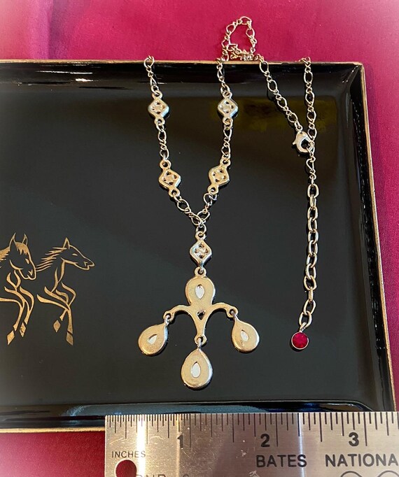 Lots of dangles! Ruby crystals & sparkling CZs co… - image 4