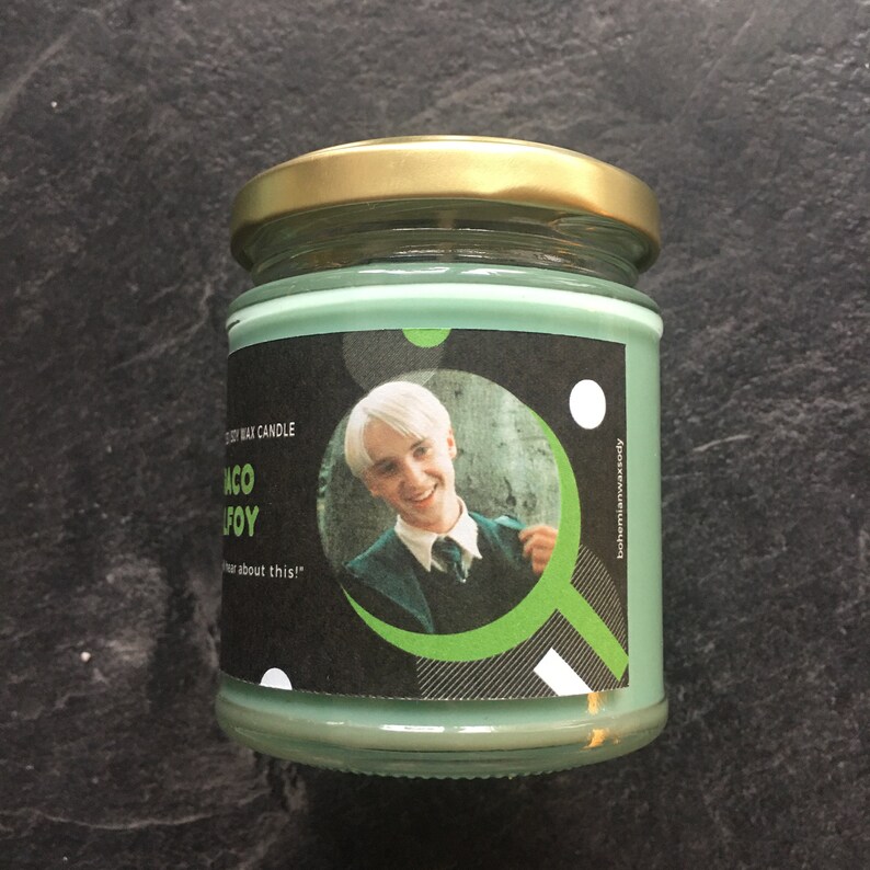 Draco Malfoy Apple Scented Candle Etsy
