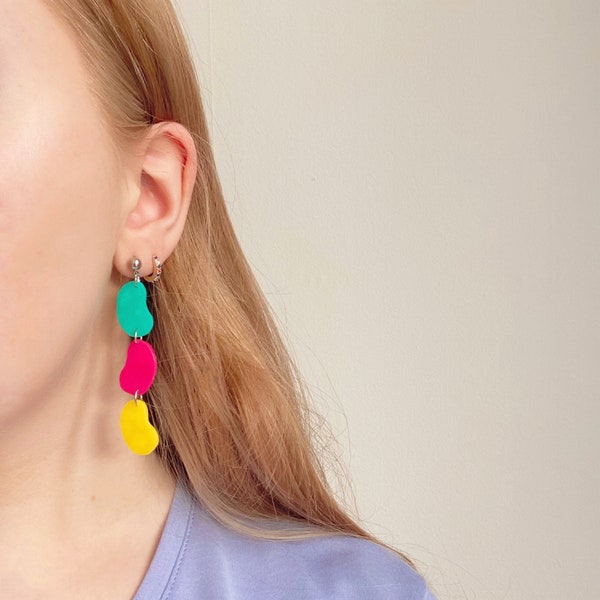Jelly Bean Earrings Etsy