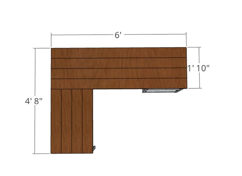 DIY 'L' Shaped Desk Step by Step Instruction Plans Etsy