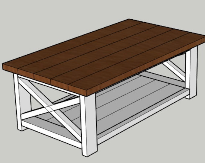Farmhouse Table Build Plans, DIY Coffee Table (PDF) - Etsy Canada