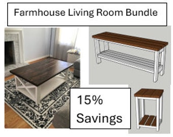 Farmhouse Style DIY Plans / Instant Download DIY Plans / Farmhouse Plan Bundle