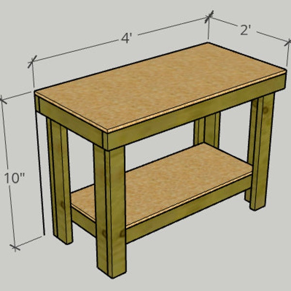DIY Workbench - Step by Step Instruction Plans