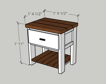 DIY Nightstand - Step by Step Instructions