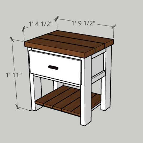 DIY Nightstand - Step by Step Instructions