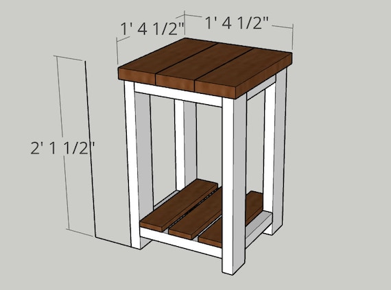Simple DIY Wood Side Table
