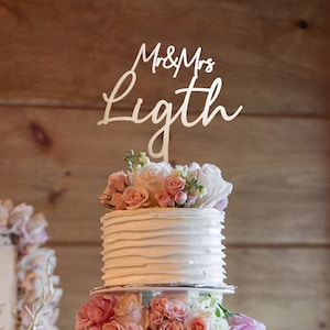 Wedding Cake Topper,Rustic Cake Topper,Personalized Wedding Cake Topper,Mr and Mrs Cake Toppers,Custom names cake topper,Boho Cake Topper