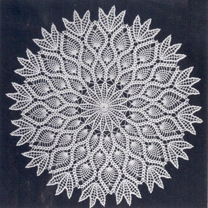 Vintage Pineapple Doily Pattern: Digital File