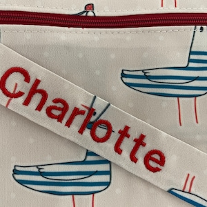 Wetbag Strandmöwe personalisierte Nasstasche Badetasche Möwe Maritim Strand by OXmade Bild 5