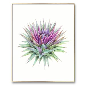 Artichoke print, Artichoke art, Botanical Watercolour Art Print, Artichoke decor, Artichoke gift, Original Watercolor painting.