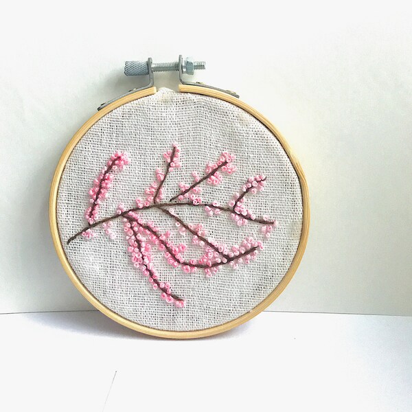 Cherry Blossom Embroidery Etsy UK