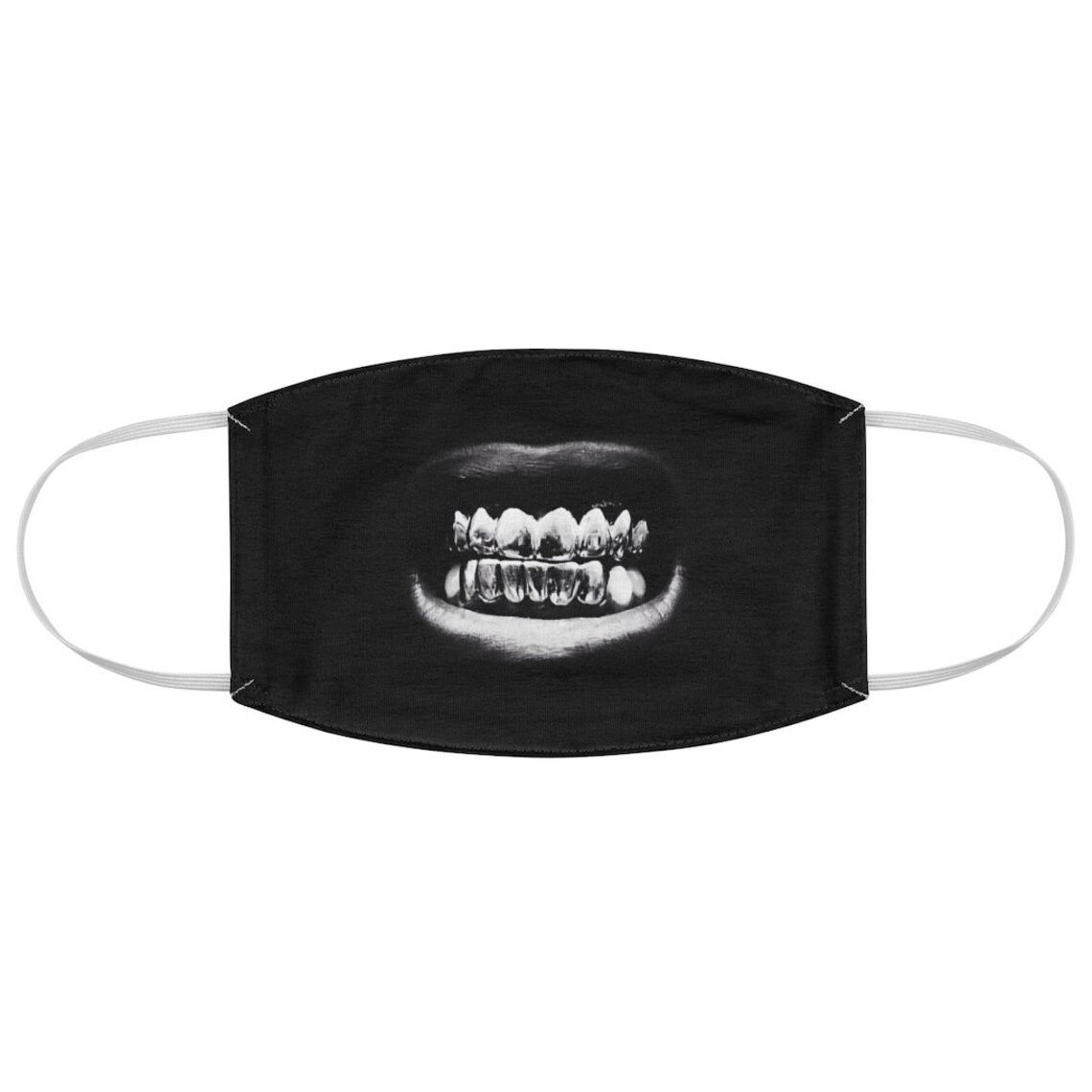 Gold Grill Fabric Face Mask Etsy