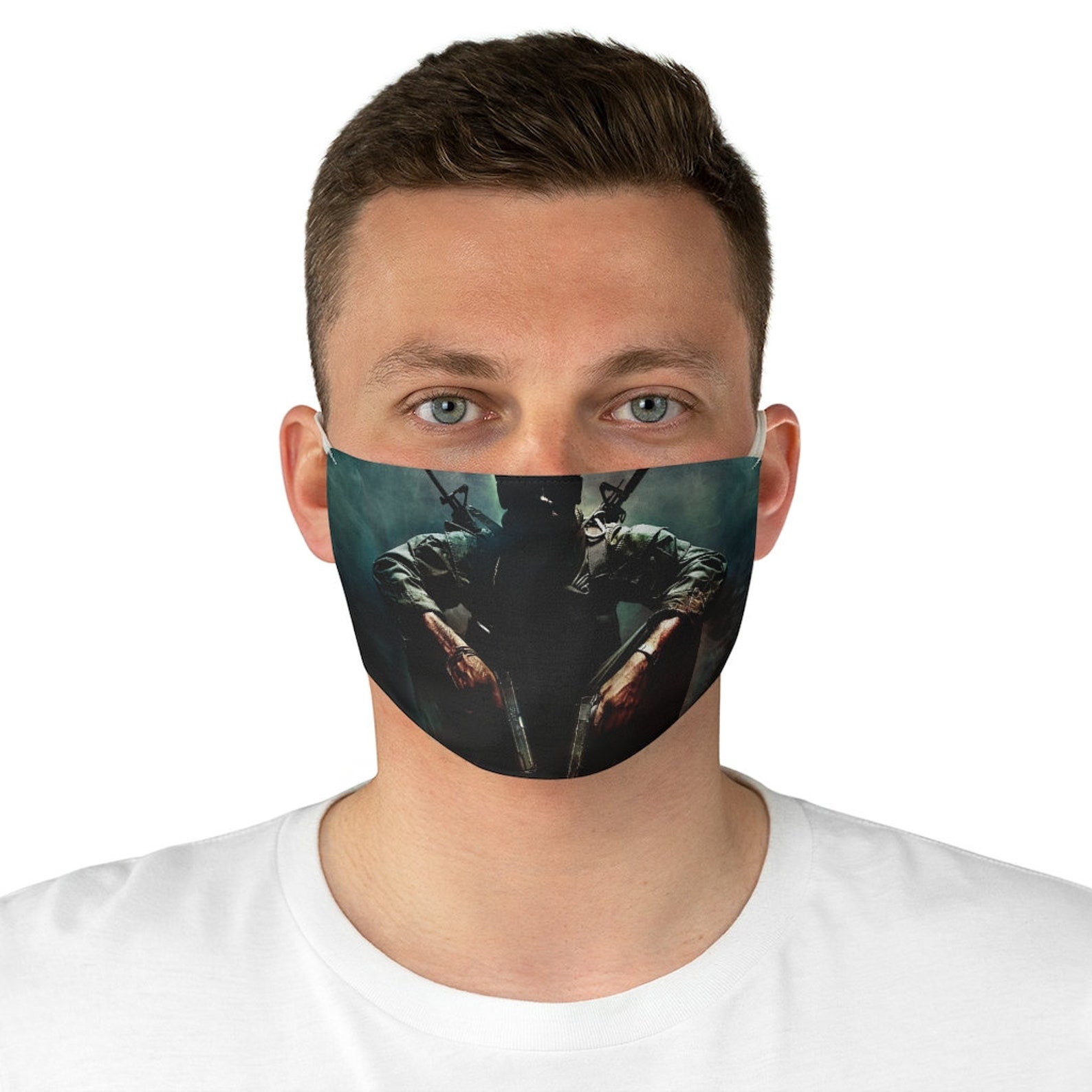 Call of Duty Black Ops Fabric Face Mask COD Face Mask Made | Etsy