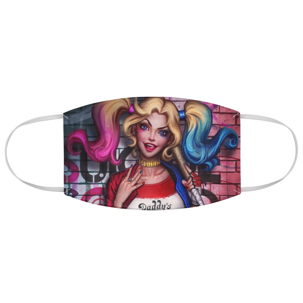 Harley Quinn Fabric Face Mask DC Comics Face Mask Made In | Etsy