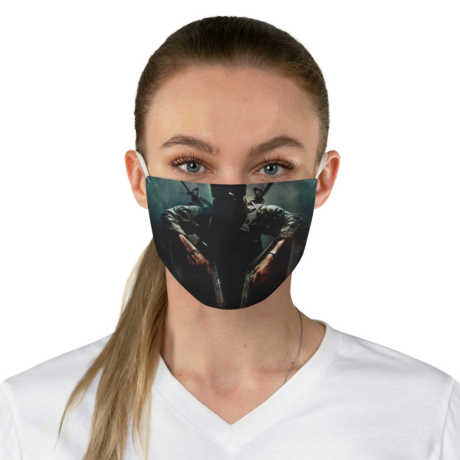 Call of Duty Black Ops Fabric Face Mask COD Face Mask Made | Etsy