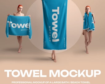Beach - Badetuch Mockup Set