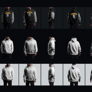 Mockup Hoodie Men PSD Editable Color and Elements Hoodies Fashion Mockups