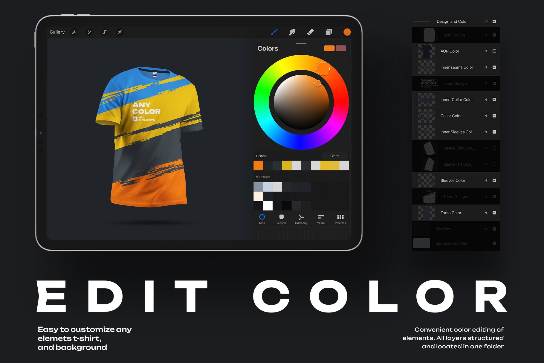 Mockups Man T-shirt for Procreate - Etsy