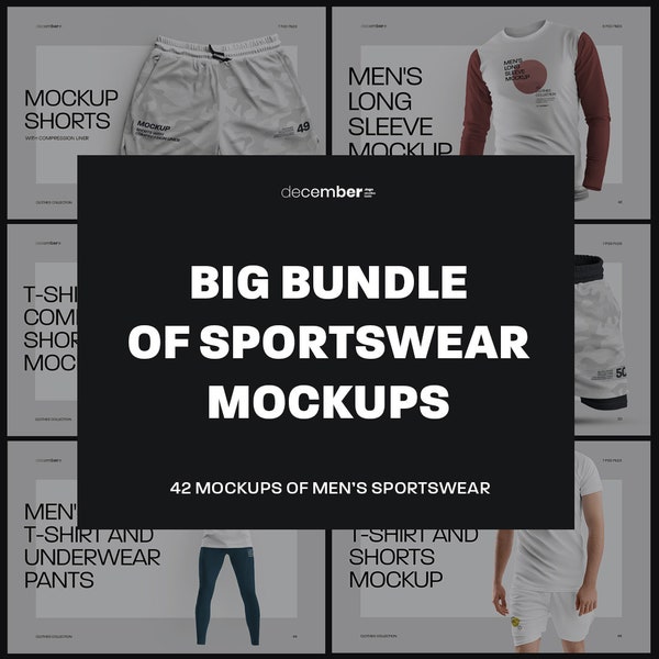 Activewear Mockup Bundle PSD