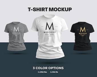 3D T-shirt Mockup Template on a White and Transparent Background High-Resolution JPEG\PNG