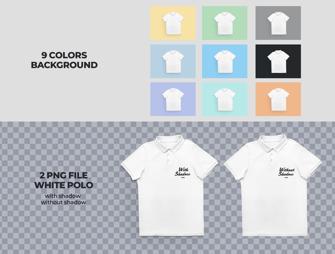 Golf Shirt Mockup, Polo Mockup, Mockup Bundle, Polo Shirt Mockup