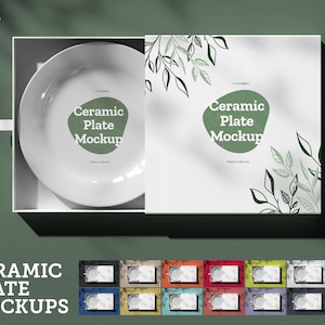 Dinner Plate Mock-up Packaging Plate box