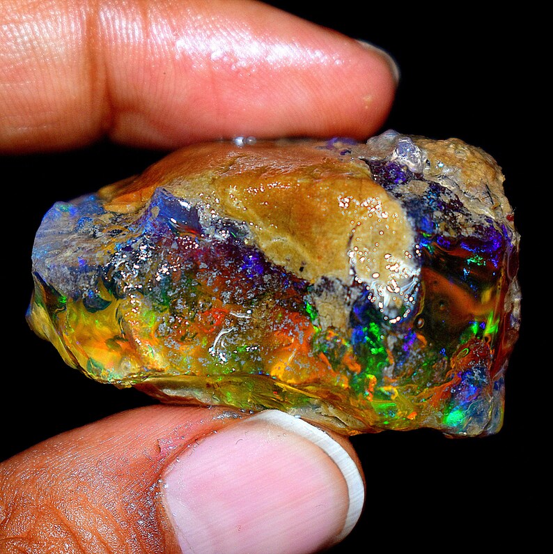 Size- 45x33x25 mm Huge Size Opal Rough Weight 195.00 Cts Valentine Gift
