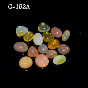 lot 6 pcs Code-G-65 Ethopion Fire Opal Faceted pear shape