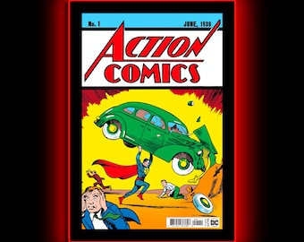 Superman-Action Comics Mini plakat i podświetlany znak LED