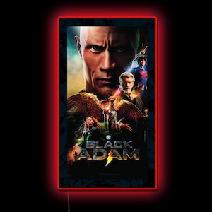 Black Adam (2022) Movie Poster - LED Poster Sign