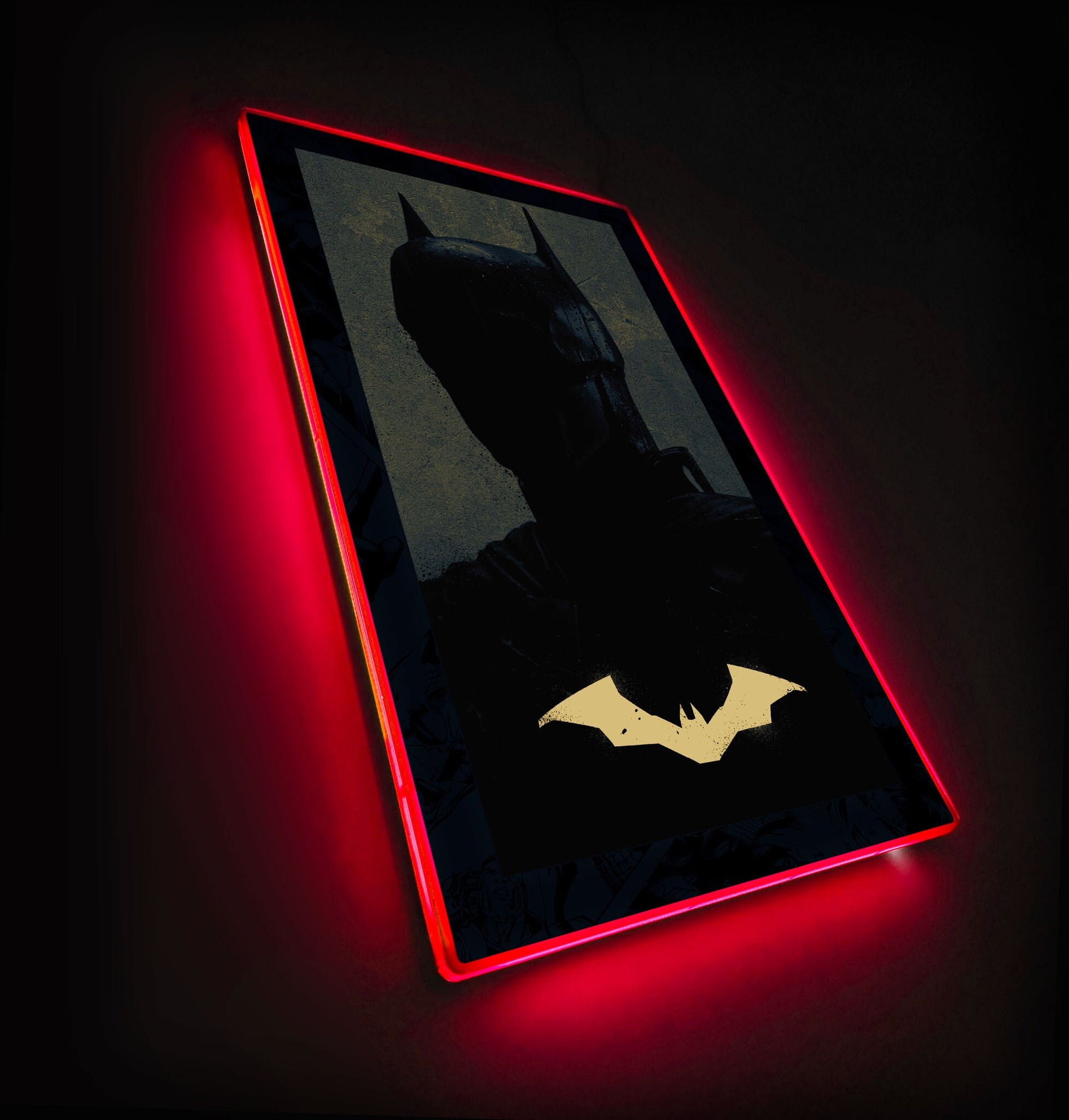 DC Black Adam (Dwayne Johnson) Lightning LED Movie Poster Light –  dcilluminated