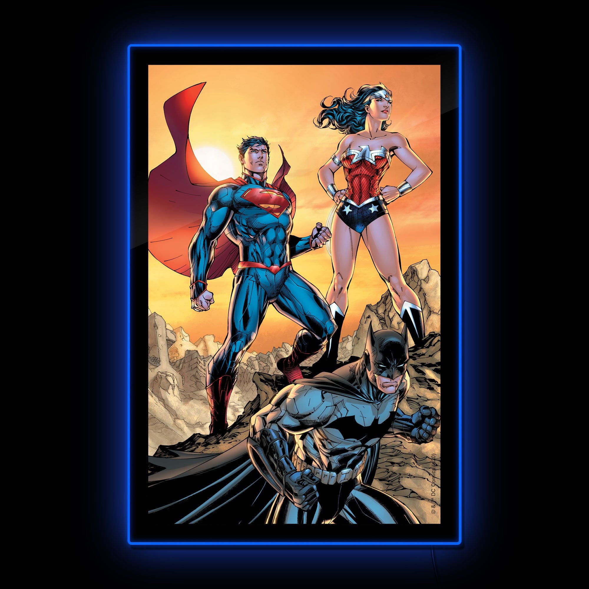 Justice League: Superman Batman Wonder Woman Trinity Poster - Etsy