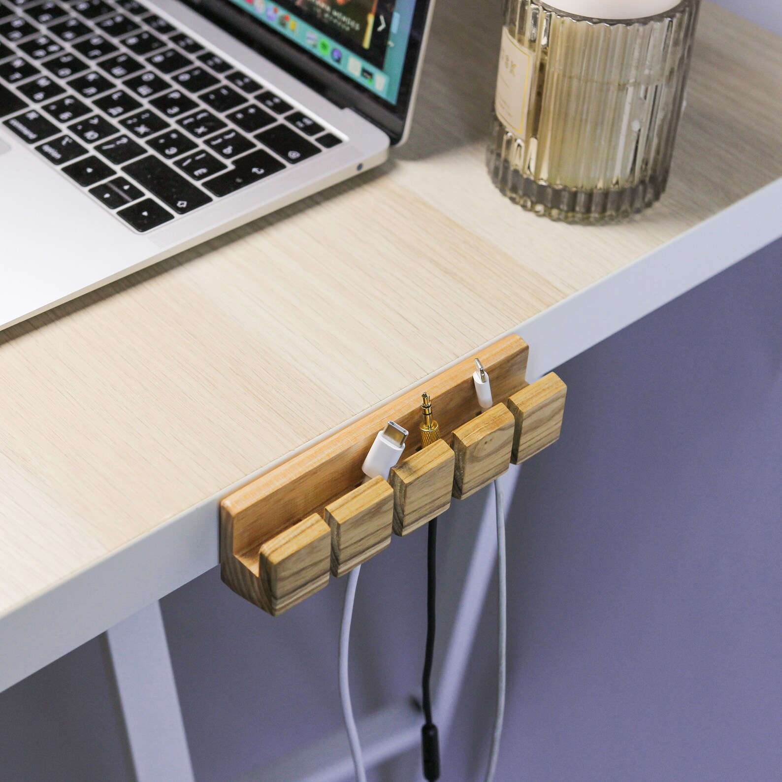 Cable Holder Desk Charger Organizer for Table Laptop Etsy Canada