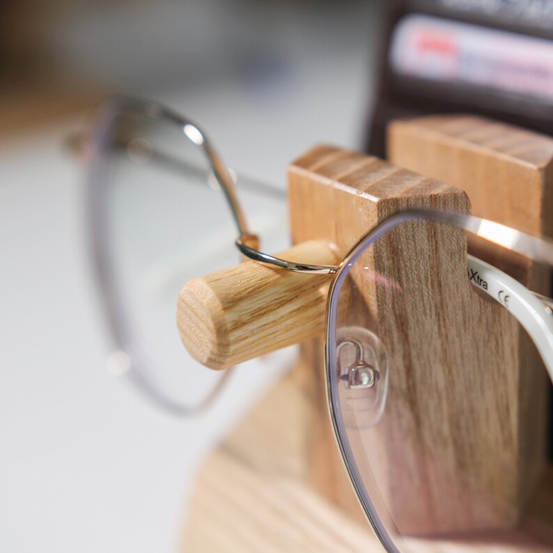 Wooden Holder Stand for Mens Eye Glasses Best Etsy