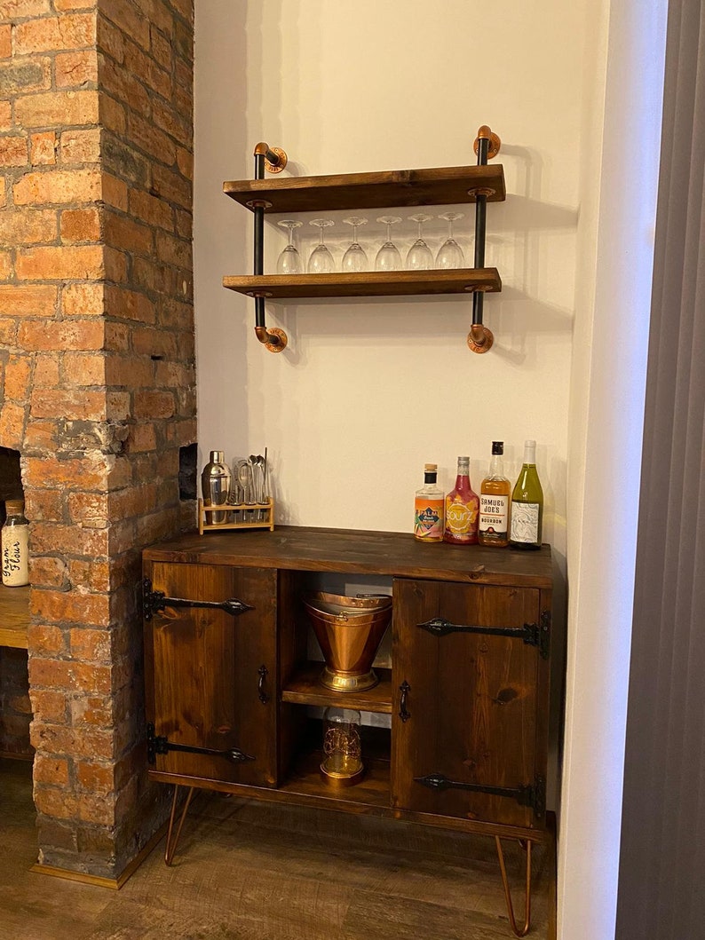 Industrial Pipe Shelves Unit - Thumbnail 5