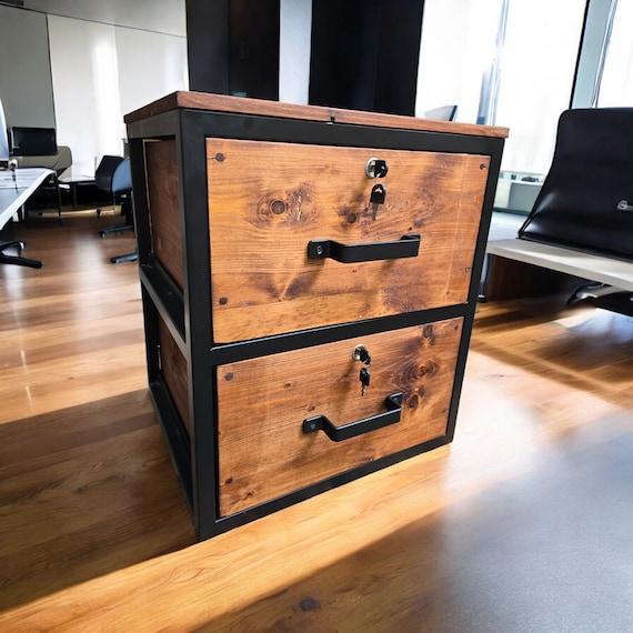 Rustic industrial chest of drawers discount