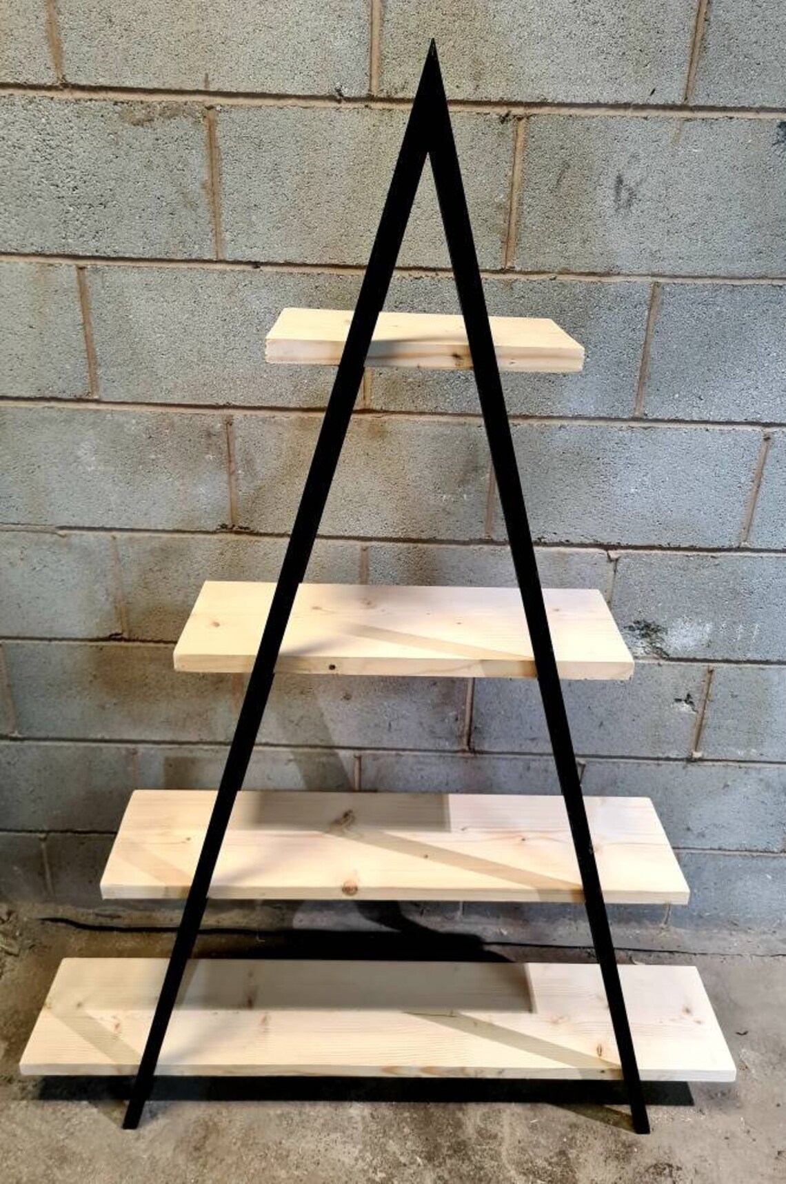 ANGLE shelves unit. Reclaimed wood shelves unit industrial Etsy