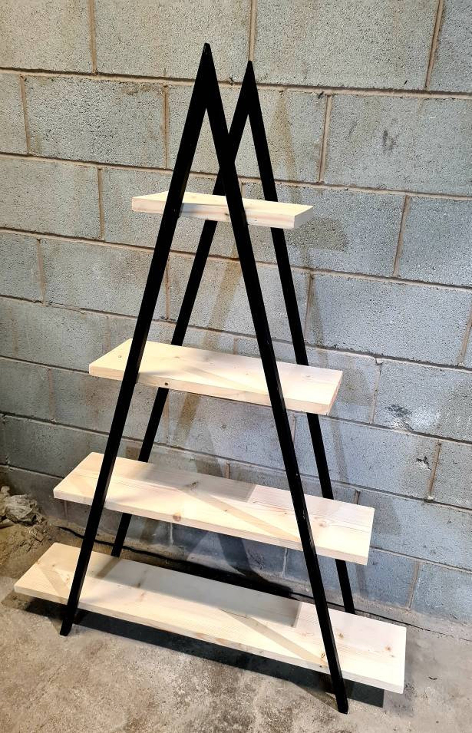 ANGLE shelves unit. Reclaimed wood shelves unit industrial Etsy