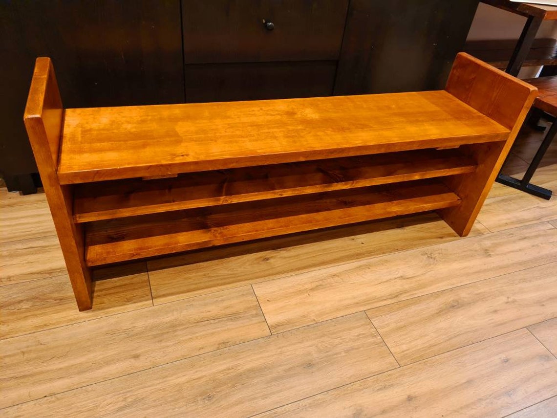 Reclaimed Wood Hallway Bench Shoe Racks Industrial Rustic Etsy Australia