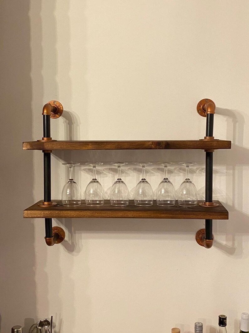 Industrial Pipe Shelves Unit - Thumbnail 3