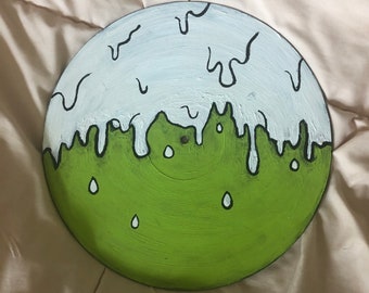 slime drip painted record