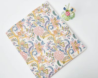 Spring Tablecloth Cover, Block Printed Tablecloth Floral Dinning Table Cloth ,Elegant Decoration, Rectangle Tablecloth, Christmas gift
